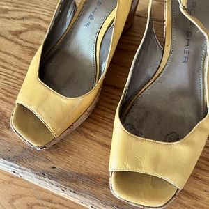 Marc Fisher Platform peep toe shoes.
